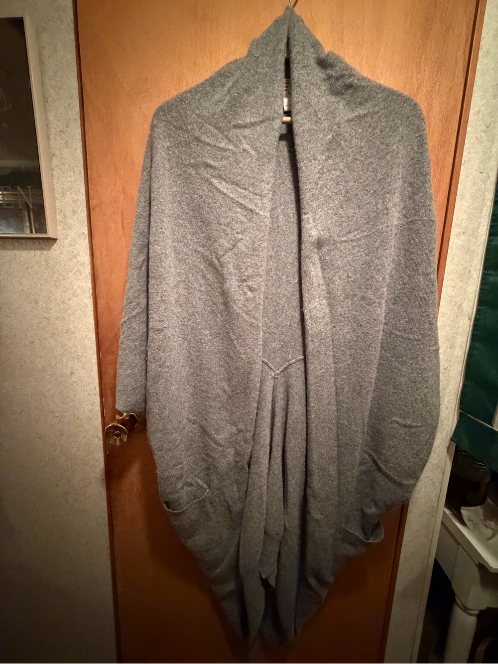 Gray Women’s Draped Knit cashmere tunic